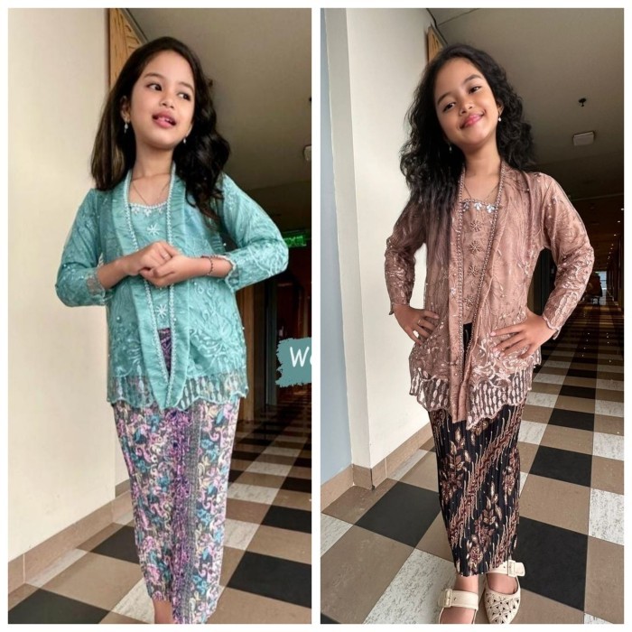 Kebaya Wisuda Anak SD Kebaya Anak perempuan Umur 3-12 tahun