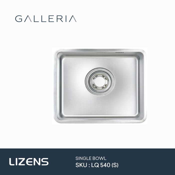 TERLARIS Lizens Quadra Square Single Kitchen Sink LQ 540/ Bak Cuci Piring