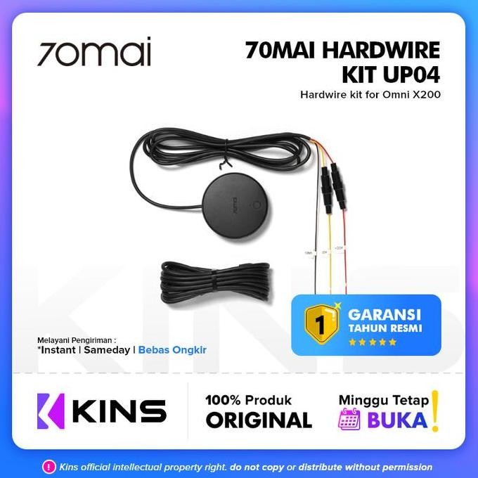 70mai Hardwire Kit UP04 Untuk Omni Parking Monitor 4G Live Control dashcam mobil Terlaris