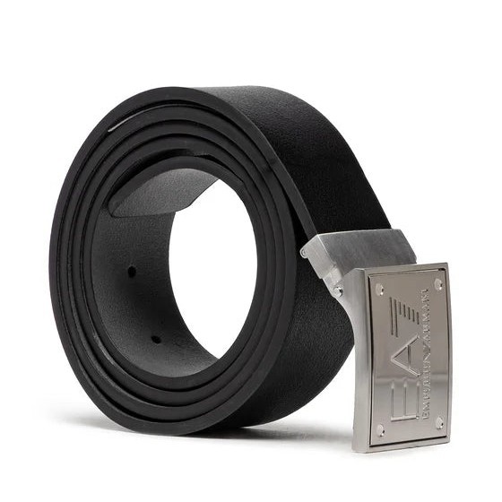 BELT LEATHER ARMANI EMPORIO EA7 DEBOSSES BLACK ORIGINAL%