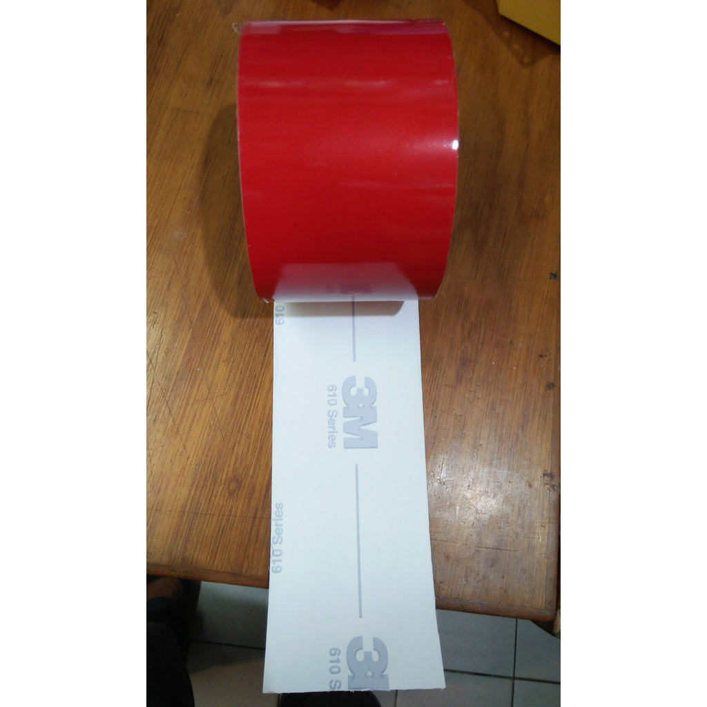 

STIKER REFLECTIVE TAPE MERAH 3M TYPE 610 8 CM X 45 METER/ SKOTLET