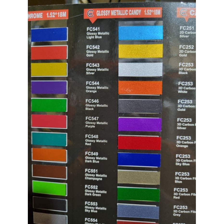 

ROLL STICKER FANCHI FC541 CANDY GLOSSY METTALIC LIGHT BLUE 50X9M ROLL