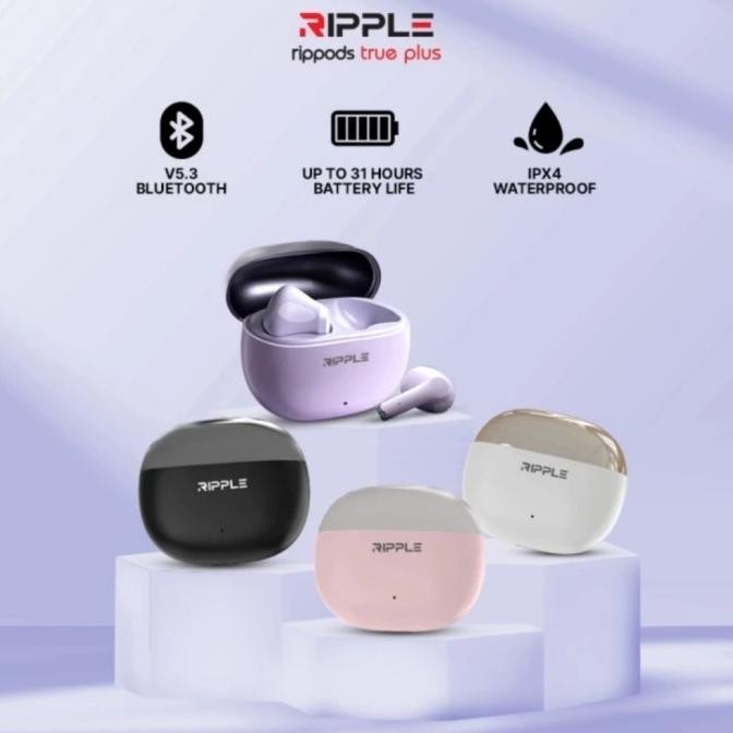Ripple Tws Rippods True Plus Headset Earphone Bluetooth Berkualitas