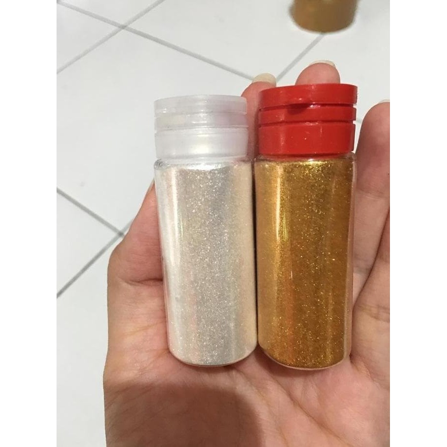 Ready Gold / Silver Powder Lustre Dust Pewarna Emas Perak Fondant Icing New