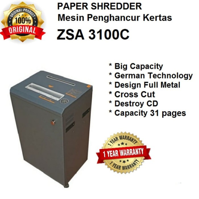 

PROMO! Penghancur kertas/ Shredder ZSA-3100C harga promo