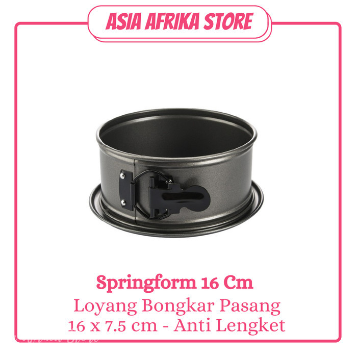 Ready Loyang Kue Bongkar Pasang 15 Cm Mini Springform Teflon Anti Lengket