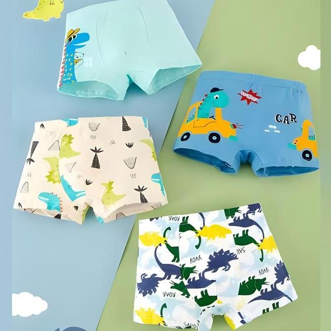 Sale XiaTong Celana Dalam Anak Laki Laki 2-14 Tahun /Boxer Anak Laki Laki /Celana Boxer Anak Laki 1 