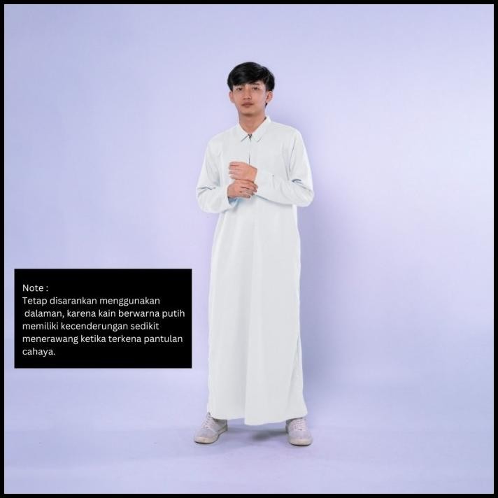 Terbaru Jubah Ikhwan Pria Dewasa Kawan Muslim Lengan Panjang Kerah Kemeja Terlaris