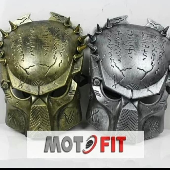 NEW Free Tanduk Aksesoris Helm Pengendara Motor Topeng Alien Predator