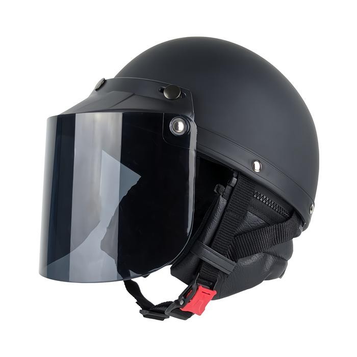 BOOM SALE Helm chips Cetok Vintage Jadul Motor Vespa Dewasa Pria Wanita Free Aksesoris Kaca Datar