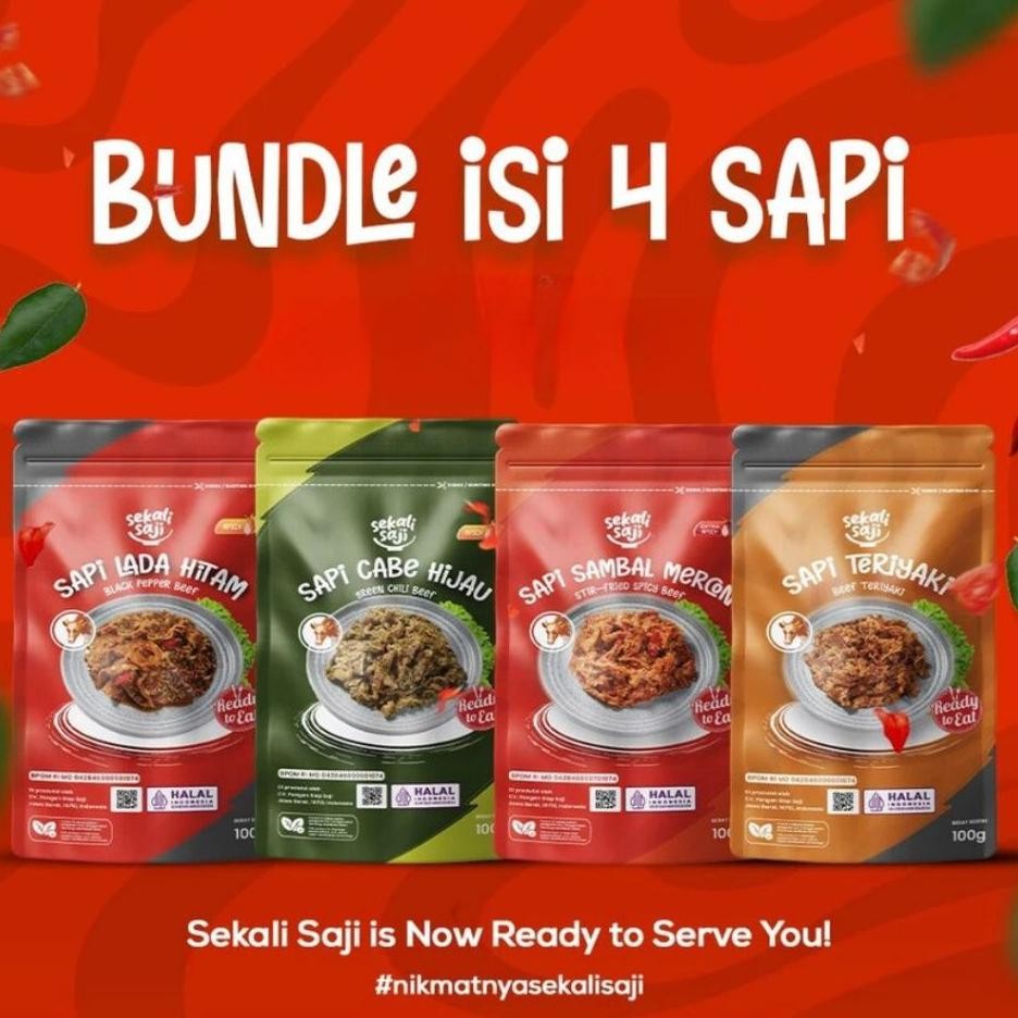 

Eali Aji Bundling Paet Api Ii 4 Lau Nt 100Gr Maanan Iap Aji Lau Pau Mateng Halal