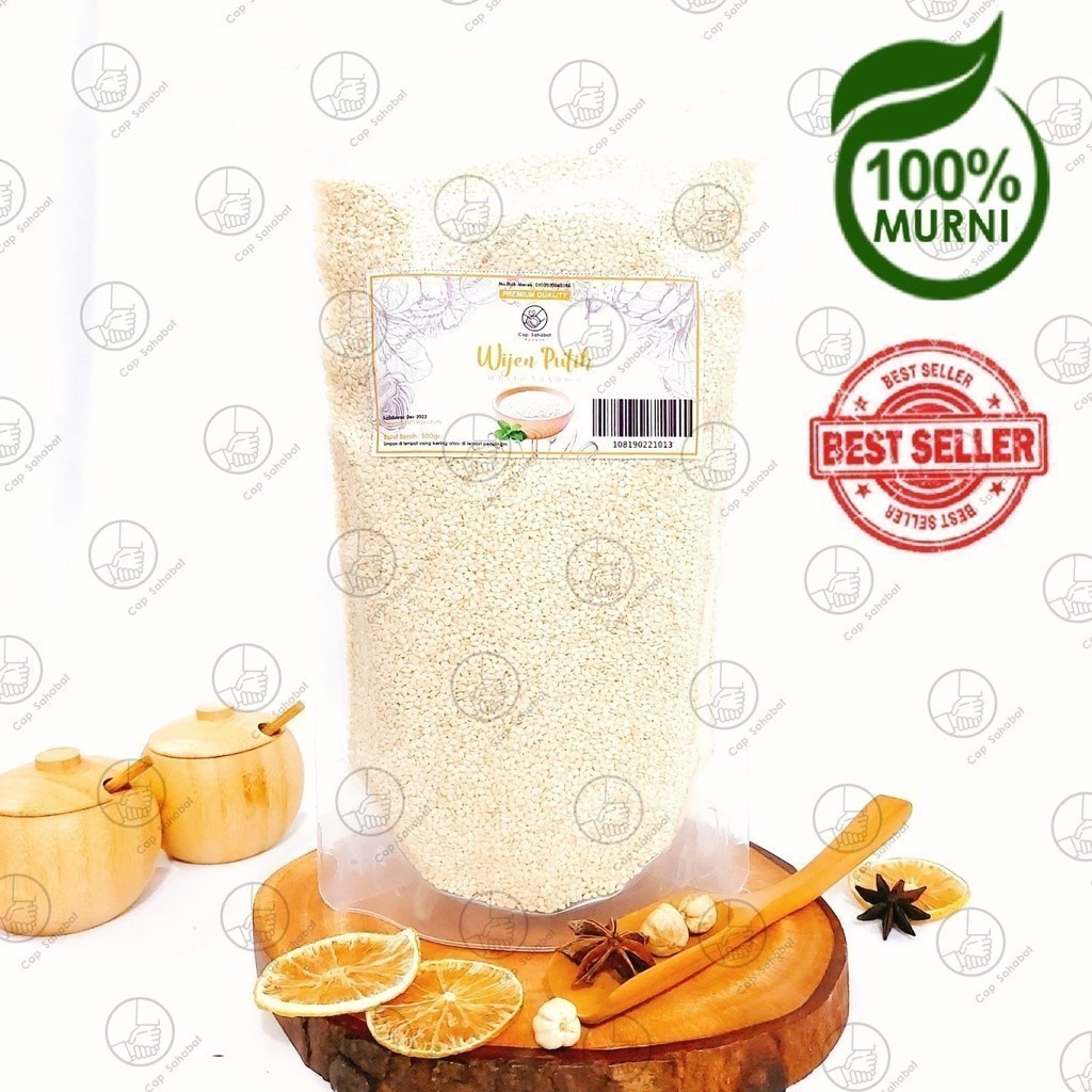 

HG Wijen Putih / White Sesame / Rempah / JSR 100% PREMIUM QUALITY