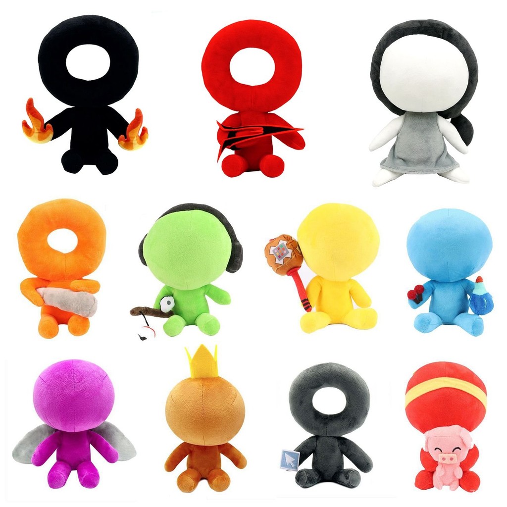Stickman youtoz Fishing Alan Becker Plush Doll Surrounding the Game Cartoon Plush Doll Gift QJAN