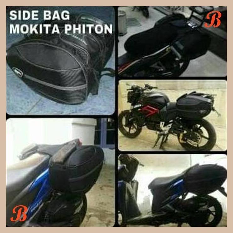 [ASS] TAS SAMPING MOTOR / SIDE BAG MOKITA PHYTON MOTOR NMAX AEROX VIXION DLL