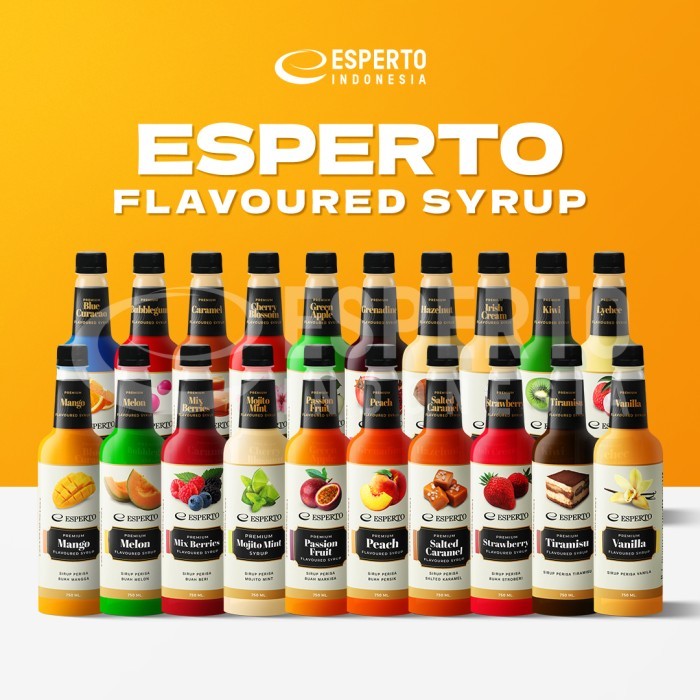 

SIRUP ESPERTO PREMIUM 750ml - ESPERTO PREMIUM SYRUP CAFE