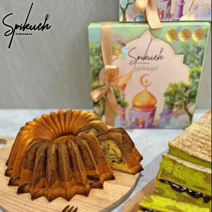 

HAMPERS LEBARAN EID 2024 PREMIUM MARBLE CAKE