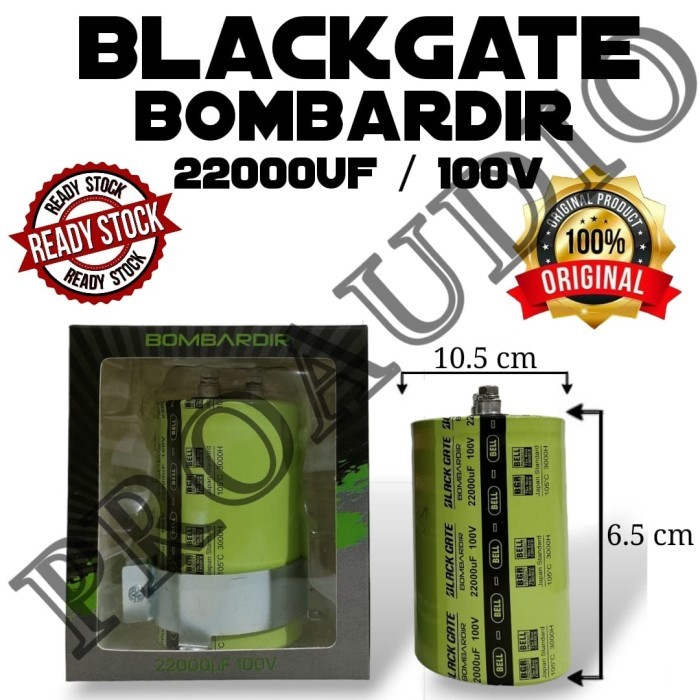 NEW elco kapasitor bombardir 22000uf 100v bell original