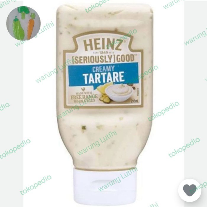 

terbaru !!! heinz dressing tartare squeezy 295ml ready