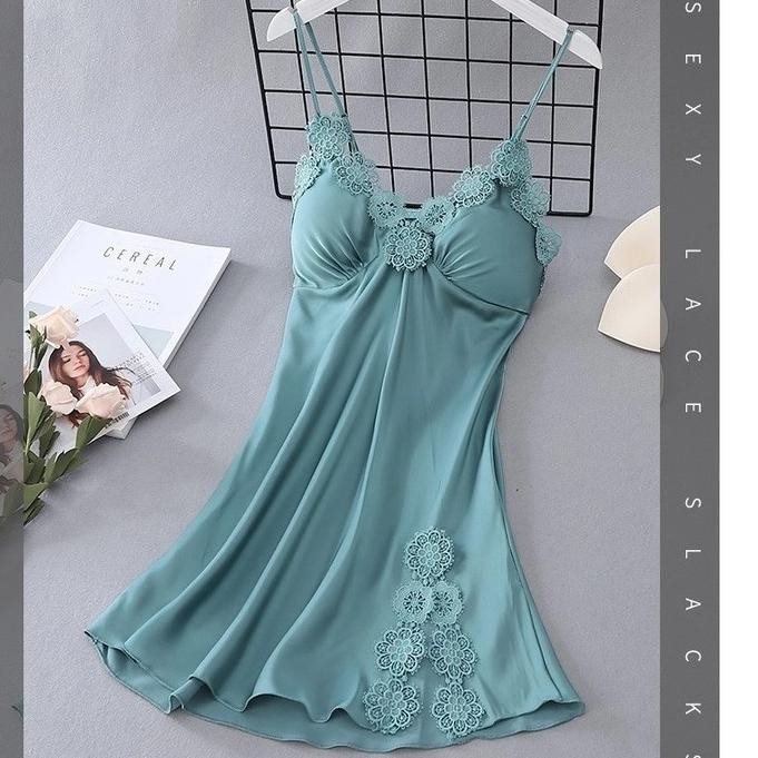 baru lingeries satin-baju daster satin sexy