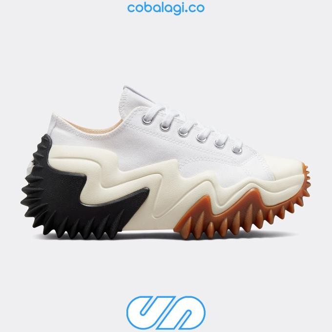 

CONVERSE RUN STAR MOTION OX LOW WHITE BLACK GUM - BNIB RESMI PT MAP STOK TERBATAS