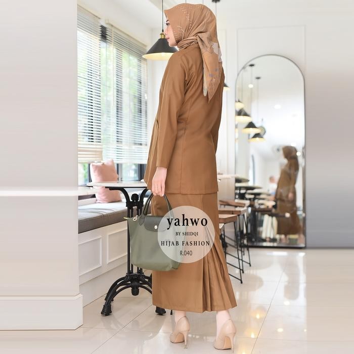 Yahwo Hijab Fashion-Setelan Rok Span Pns Pdh Pemda/Seragam Dinas Kheki Pns Asn Wanita Terbaru Bahan