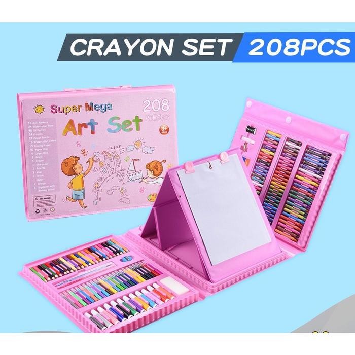 

208 Pcs Set Mewarnai Set/Pensil Crayon ( Alat Menggambar Atau Mewarnai ) Lengkap Dan Praktis Best