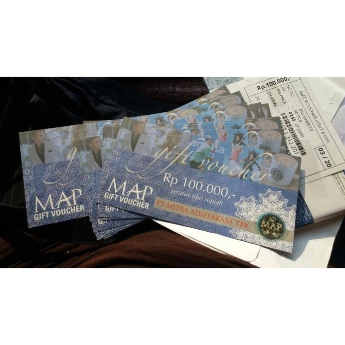 VOUCHER MAP (PT. MITRA ADI PERKASA) PECAHAN 100.000 STOK TERBATAS