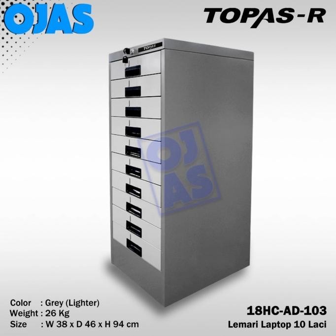 

Lemari arsip besi Lemari Laptop 10 laci AD-103