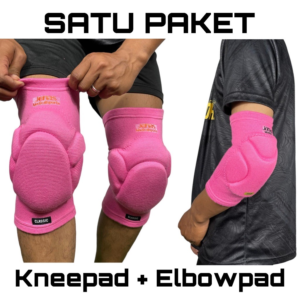 New Kneepad Futsal Jonas V2 Elbowpad Elbow Neo merah Pelindung Deker Lutut Siku Kiper Futsal