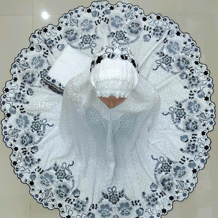 mukena bordir strimin keliling khas bukittinggi padang