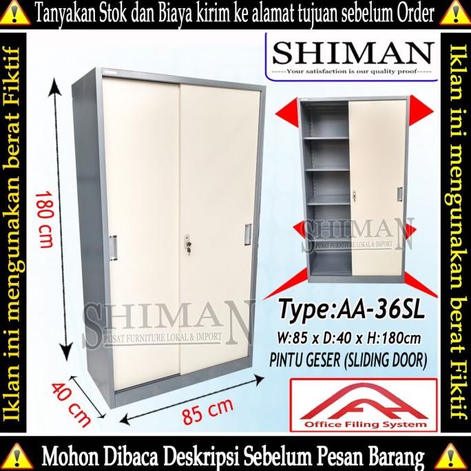 

Lemari Arsip Plat Besi Pintu Geser AA 36 SL Lemari Cabinet