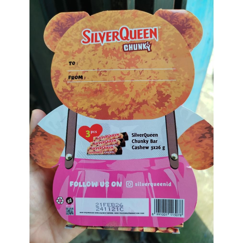 

SPECIAL !READY! SilverQueen 55gr dan Chunky bar BEAR is-23