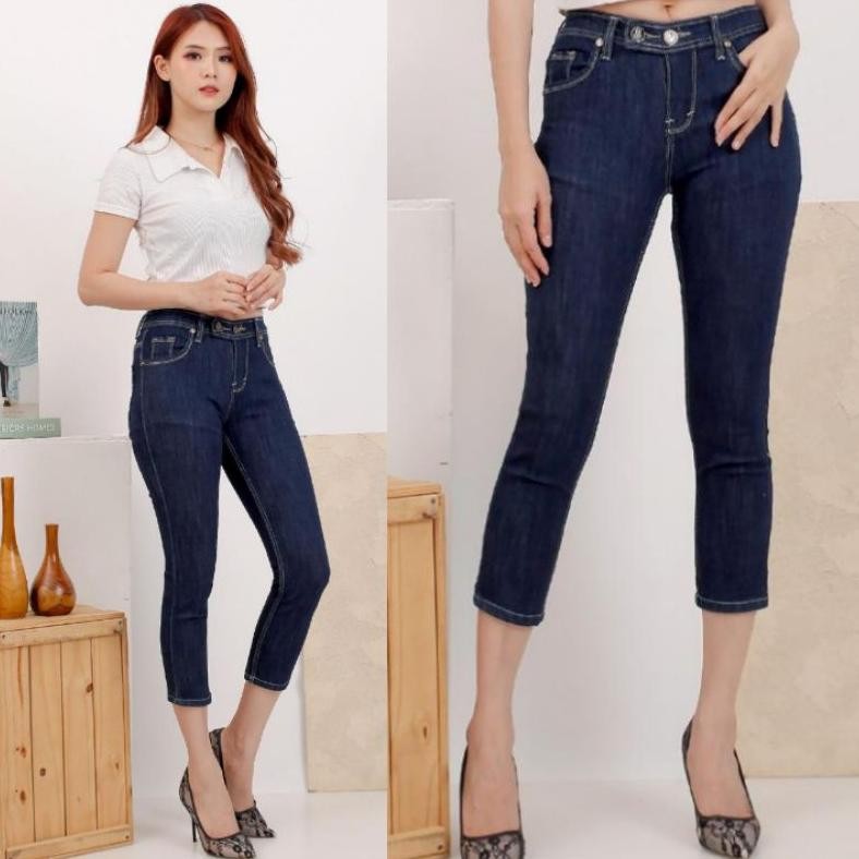 Celana Jeans 7/9 Harvey Blue Garment K2 Polos 27-38 Soft Jeans Street  Sysclothier