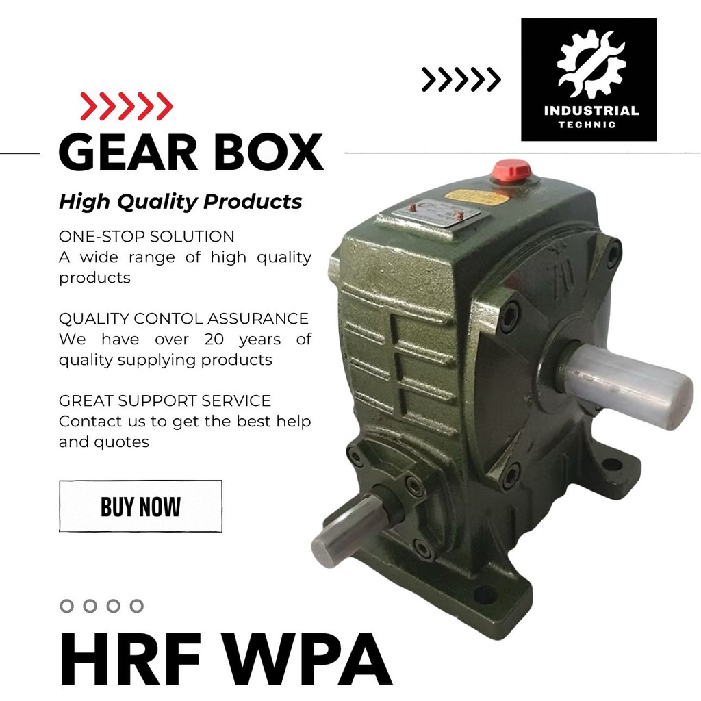 GEAR BOX HRF WPA 80 WORM GEAR REDUCER RATIO 1:10-60/ GEARBOX WPA/ GEARBOX SPEED REDUCER WPA/ GEARBOX