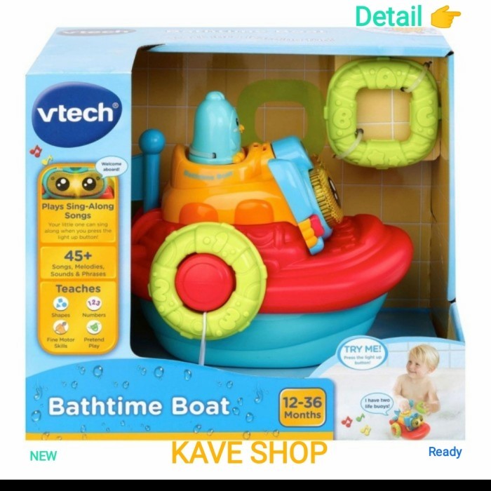 PROMO Vtech : Bathtime Boat - Original VTECH - (12-36 Months) - NEW