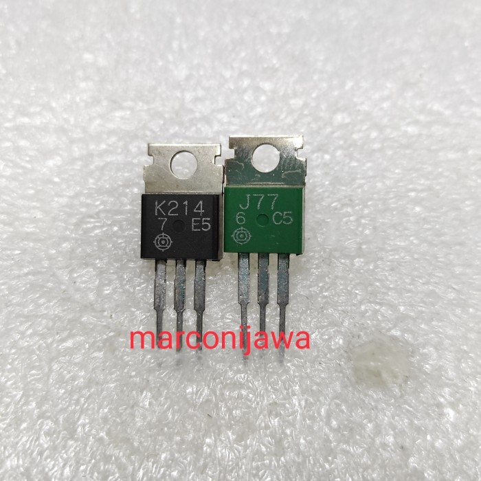 

TERLARIS! 2SJ77 2SK214 transistor sepasang