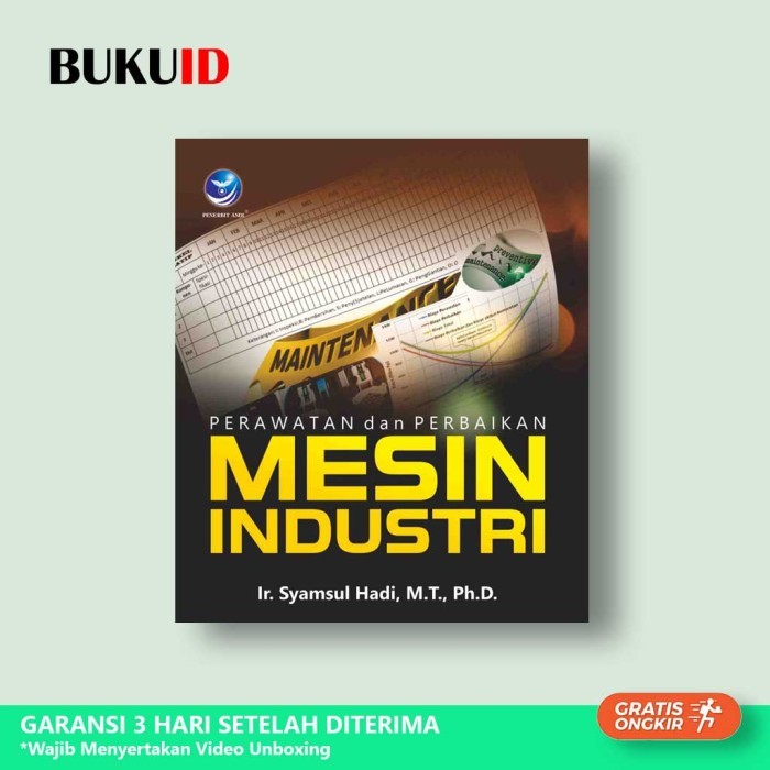 

HOT SALE! Buku Perawatan Dan Perbaikan Mesin Industri