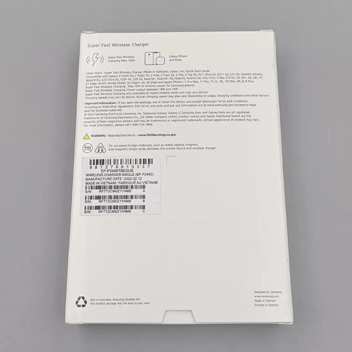 WIRELESS CHARGER PAD SAMSUNG Z FLIP , Z FOLD SERIES 15W SUPER FAST ORI