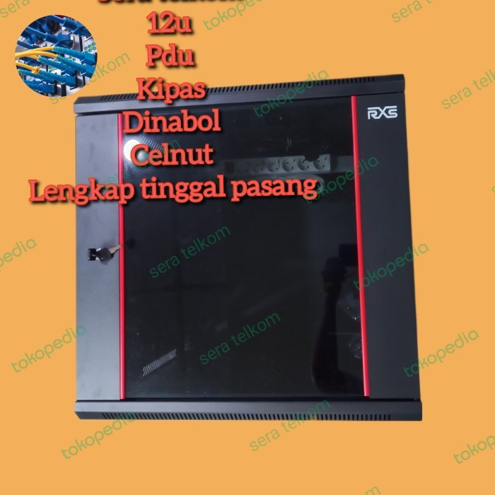 Wallmount Rack Rak Server 12U Close Rak