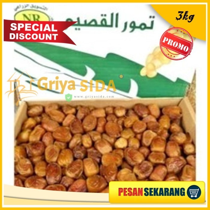 

Kurma Sukari Al-Qosim 3kg kurma basah sukari lembut nikmat & hemat