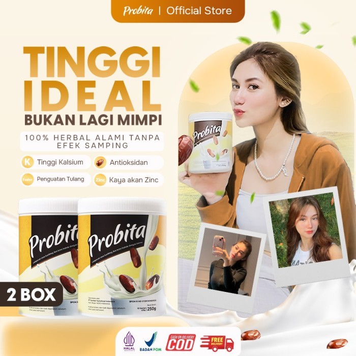 

PAKET 2 PACK PROBITA - Susu Kurma untuk Tumbuh Tinggi Ideal - Susu Kambing Etawa Pilihan dan Kurma