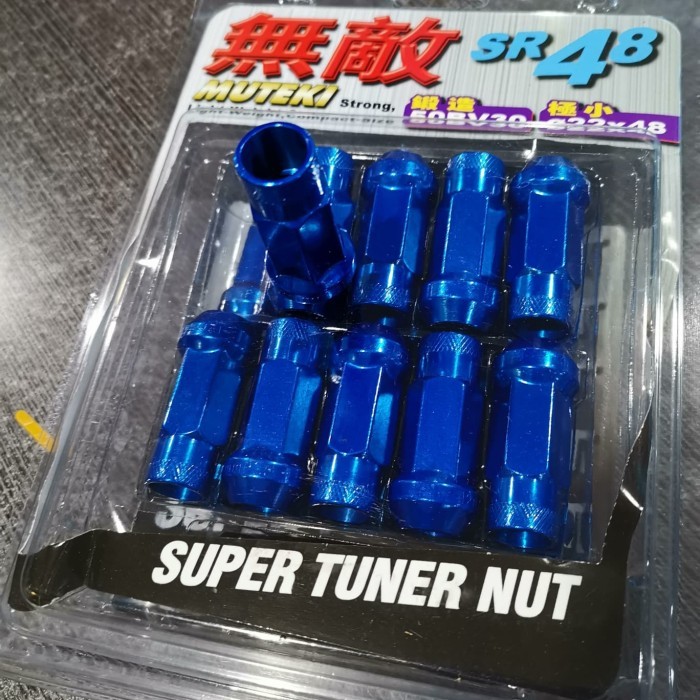 lug nut 1.50 merk muteki isi 20pcs bahan besi