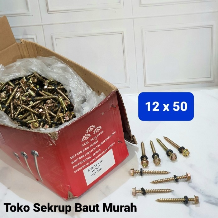 BEBAS ONGKIR - Baut Drilling Kayu 12x50 / SDS Wood 12 x 50