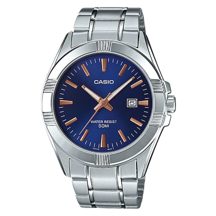 Casio MTP-1308D-2AVDF Men Blue Dial Stainless Steel Strap