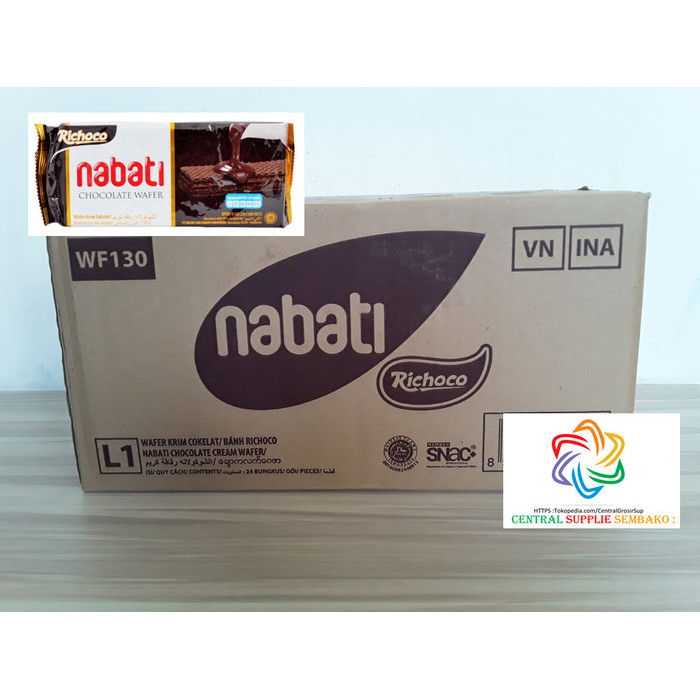 

Nabati Wafer Coklat [145 Grm /24 Pcs /1 Karton ]