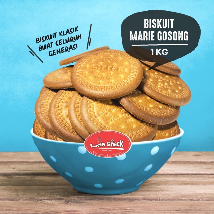 

Biskuit Marie Gosong Special Snack Kiloan Curah 1000Gr