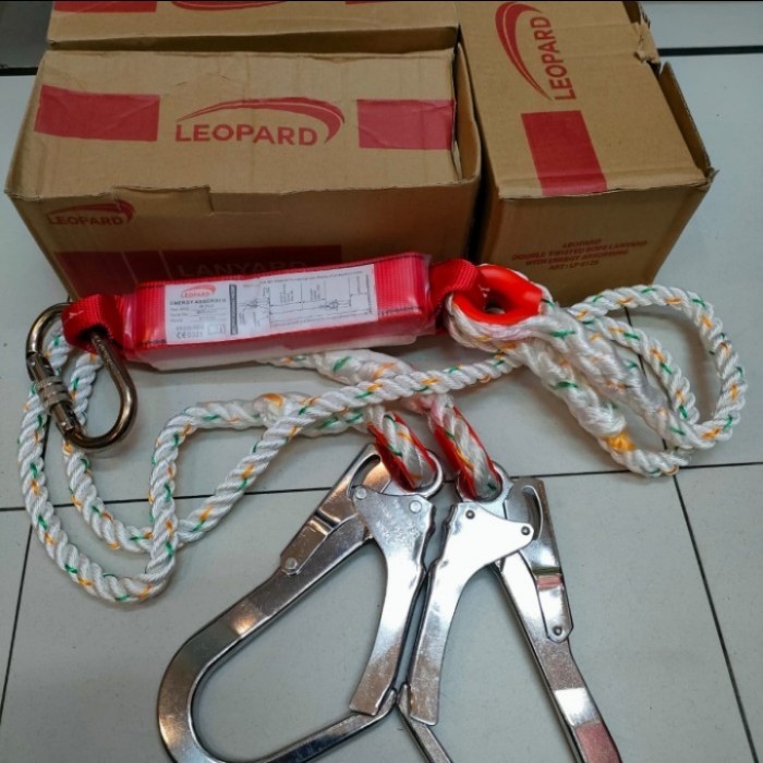 

TERBARU! Double Lanyard absorber Big Hook Leopard-LP0125