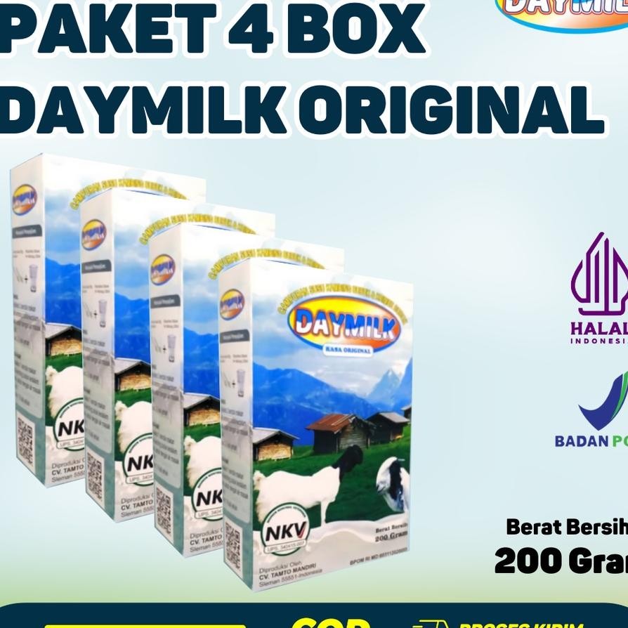 

Paet 4 Bo Dayl Raa Uu Ambing Etawa Bubu 200Gr Halal Bpom