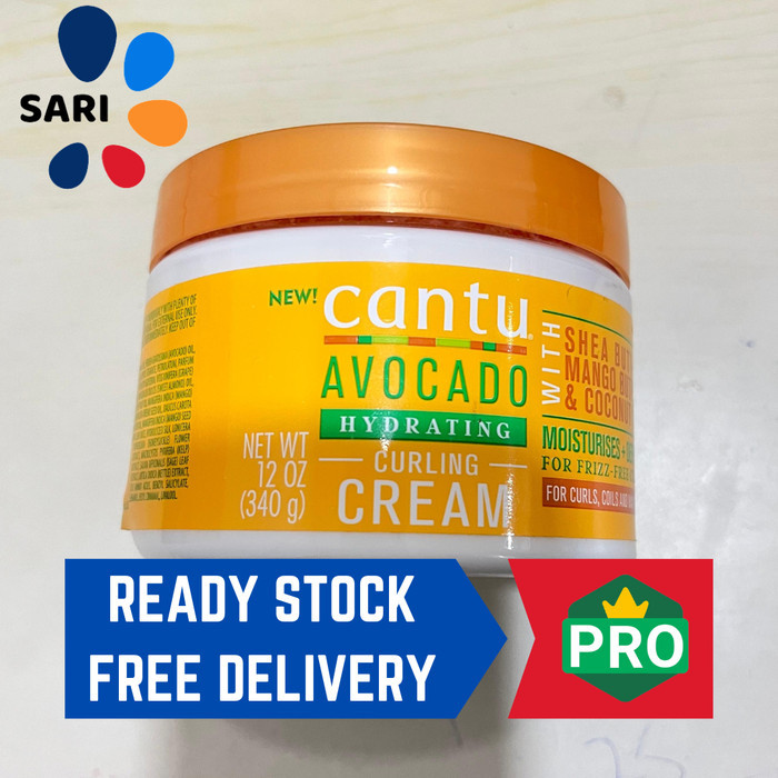 

Cantu Avocado Curling Cream 12Oz Jar 340 G