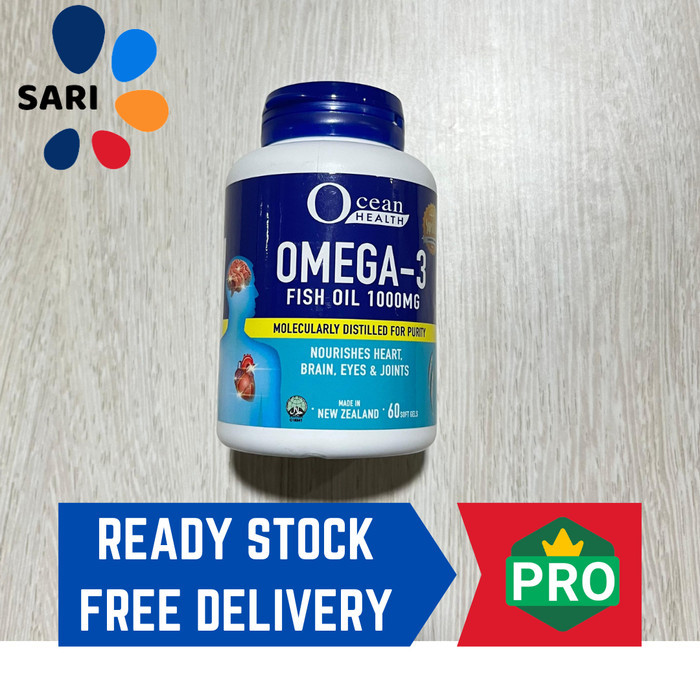 Ocean Health Omega 3 Fish Oil 1000mg 60s